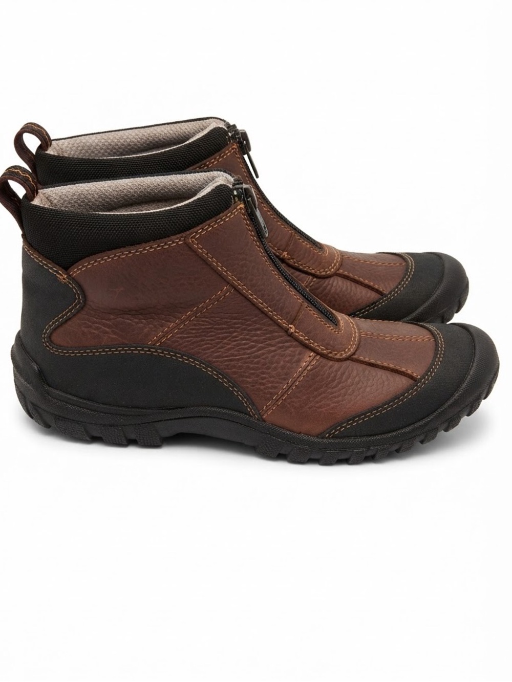 Clarks Mens Archeo Mucker Zip Front Waterproof Ankle Boot in Brown